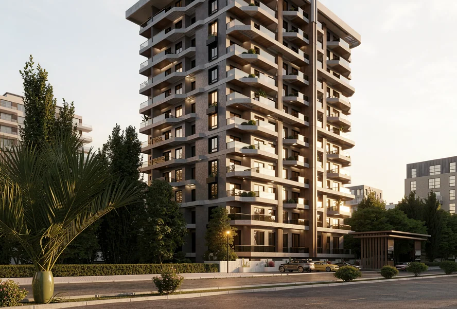 EURO 28 RESIDENCE — 1+1 daire, Mahmutlar