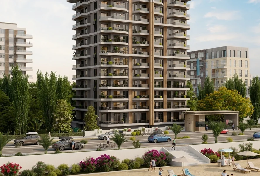 EURO 28 RESIDENCE — 1+1 daire, Mahmutlar