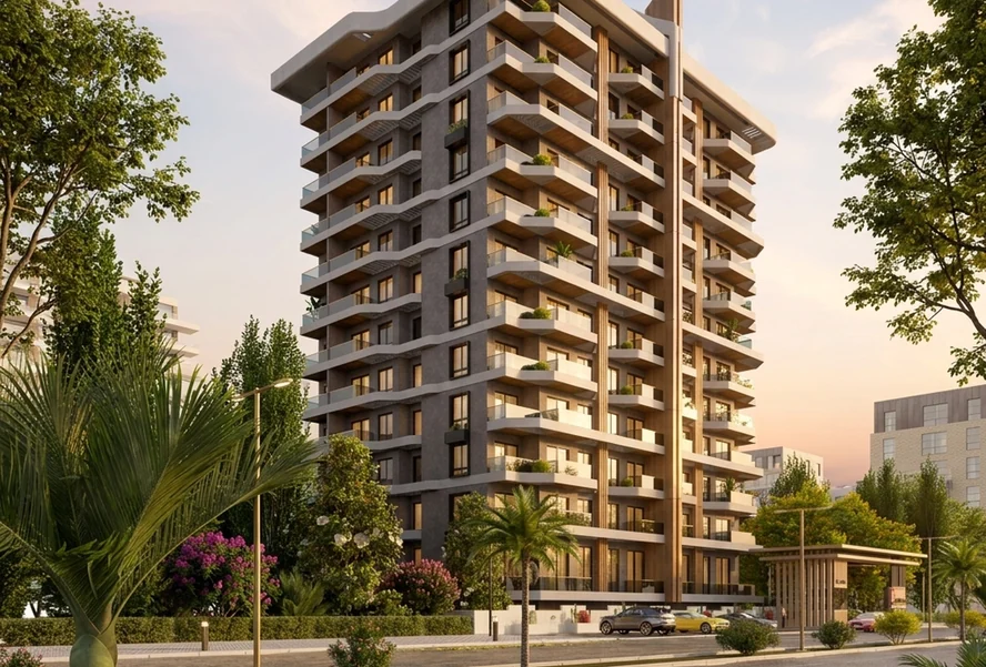 EURO 28 RESIDENCE — 1+1 daire, Mahmutlar