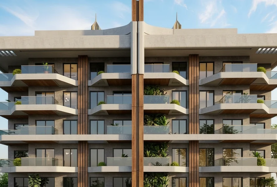 EURO 28 RESIDENCE — 1+1 daire, Mahmutlar