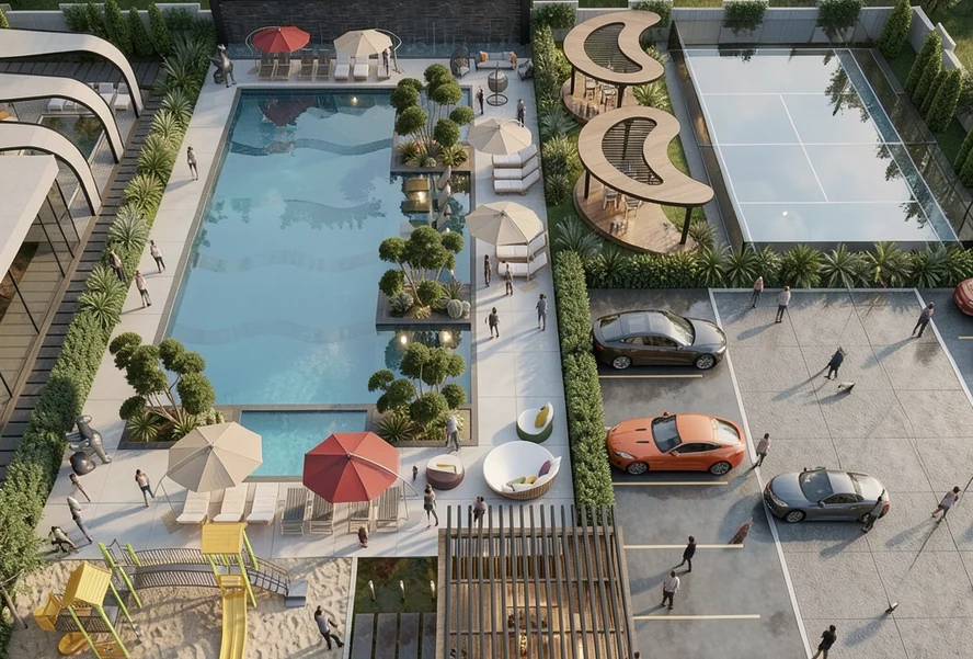 EURO 28 RESIDENCE — 1+1 daire, Mahmutlar