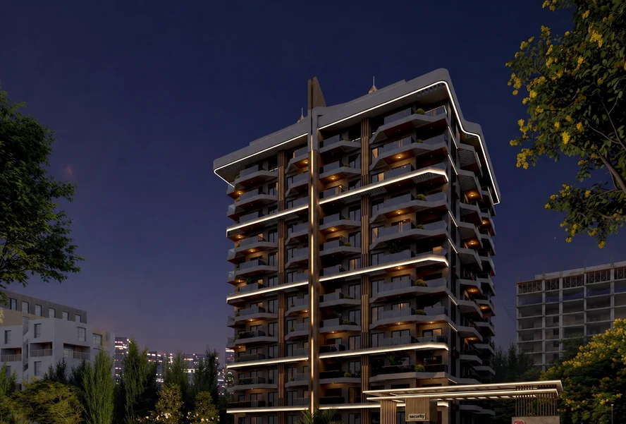 EURO 28 RESIDENCE — 1+1 daire, Mahmutlar