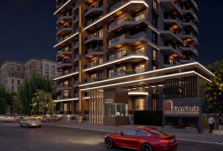 EURO 28 RESIDENCE — 1+1 daire, Mahmutlar