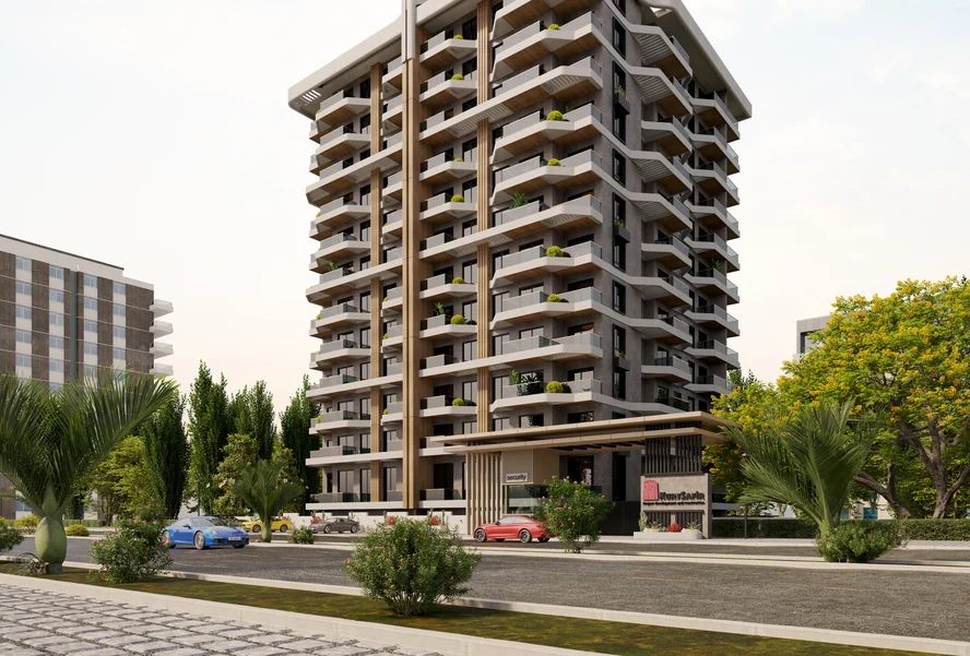 EURO 28 RESIDENCE — 1+1 daire, Mahmutlar