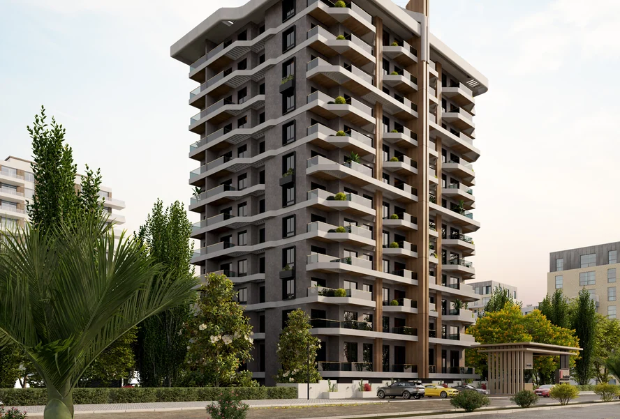 EURO 28 RESIDENCE — 1+1 daire, Mahmutlar
