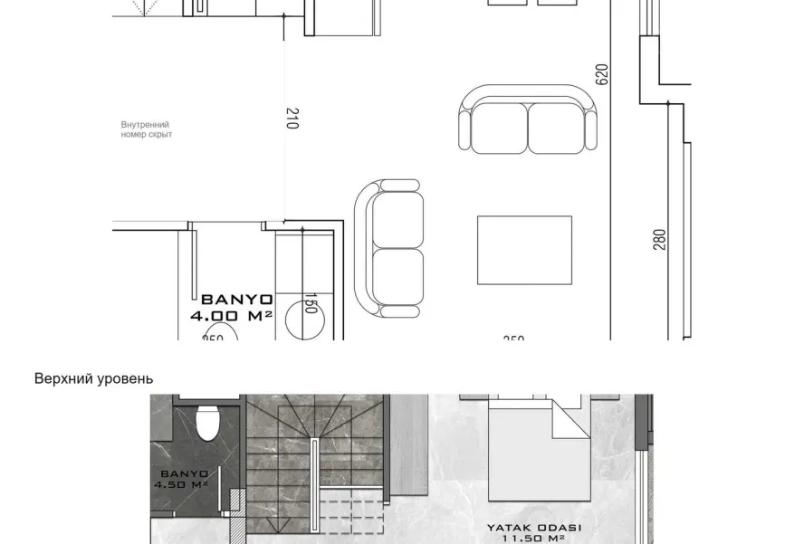 KAVİ SOLO, 2+1, 109 m², Kestel