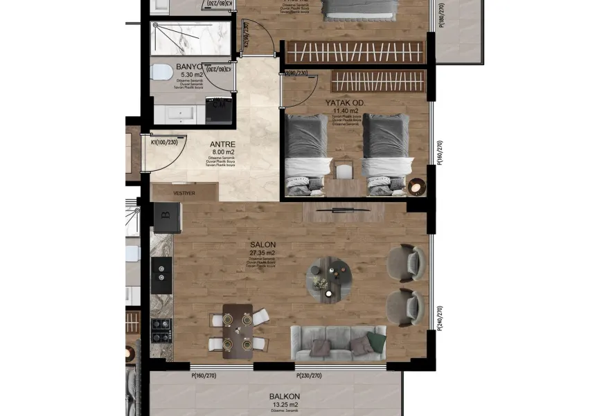 SES Mansion, 2+1, 96,4 m²