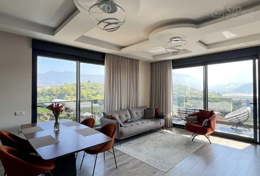 Меблированный дуплекс 4+1 в Off Tower, Тосмур — 230 м²