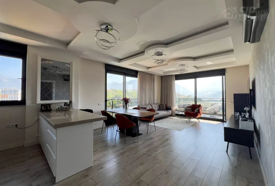 Меблированный дуплекс 4+1 в Off Tower, Тосмур — 230 м²
