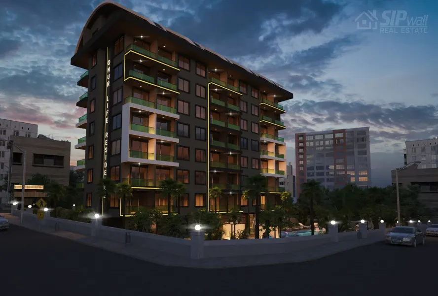 ONUR LIFE RESIDENCE — 1+1, 50 м²