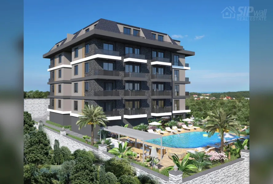 SEAVIEW RESIDENCE KONAKLI — 1+1, 50 м²