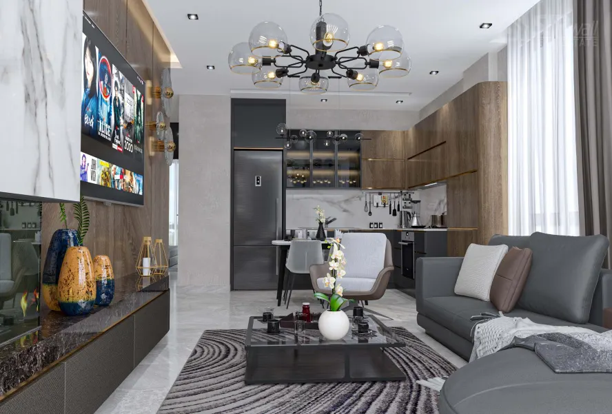 Квартира 2+1 в Nordic Sky, Тосмур
