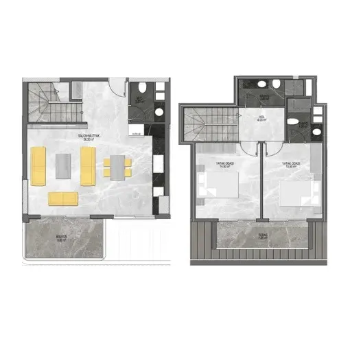 Дуплекс 2+1 в Nordic Sky, Тосмур