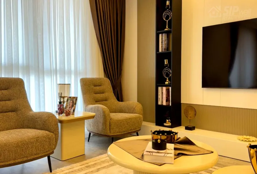 SES Star, меблированный пентхаус 2+1, 133 м²