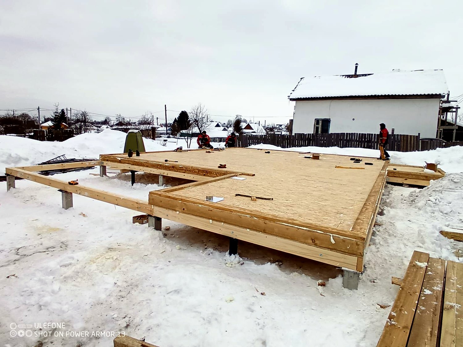 103 m² ev, özel proje, “Mebelşçik” SNT: 0 kotunda SIP panel döşeme