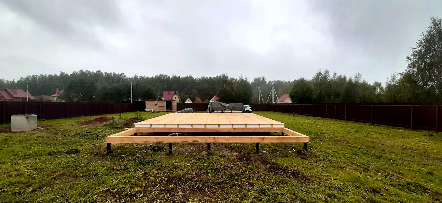 Haus 115 m² nach individuellem Projekt, Dorf Golovino: SIP-Boden auf Höhe 0