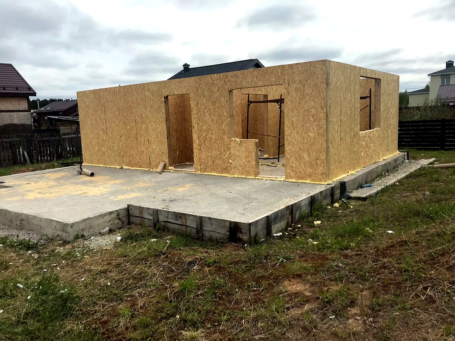 Haus 123,6 m², Projekt „Dorofejewo“, Dorf Afanasovo: Wandmontage