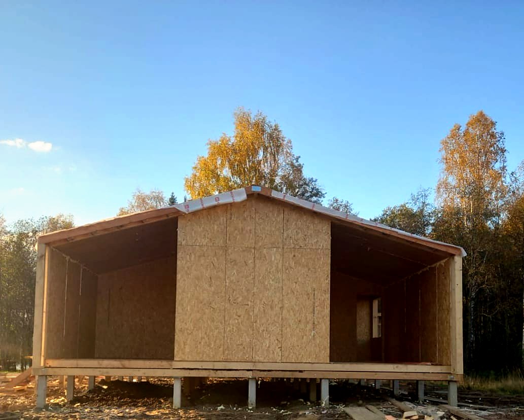 141 m² ev, “Barnhouse 110” projesi, “EKO OZERO” sitesi: duvar montajı