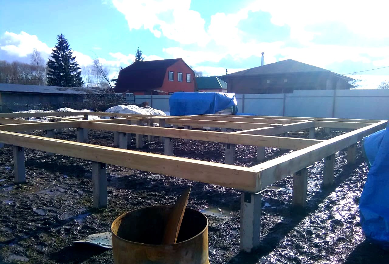 Haus 217 m² nach Projekt „Toronto“, Gebiet Moskau: Fundament und Grundrahmen