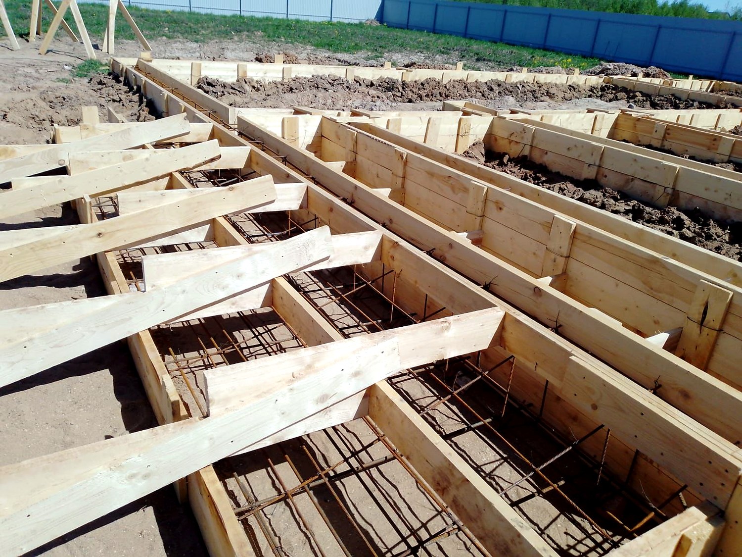 Haus 224 m² nach individuellem Projekt, Dorf Borovikovo: Fundament und Grundrahmen