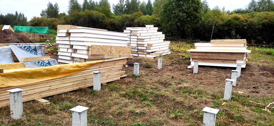51 m² özel projeli ev, Paneevo köyü: ev kitinin teslimatı