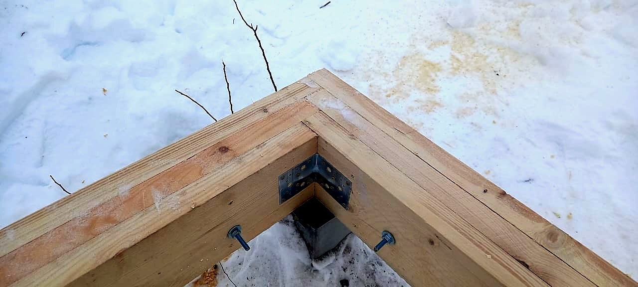 Haus 63,3 m² nach individuellem Projekt, Dorf Ignatovskoe: Fundament und Grundrahmen