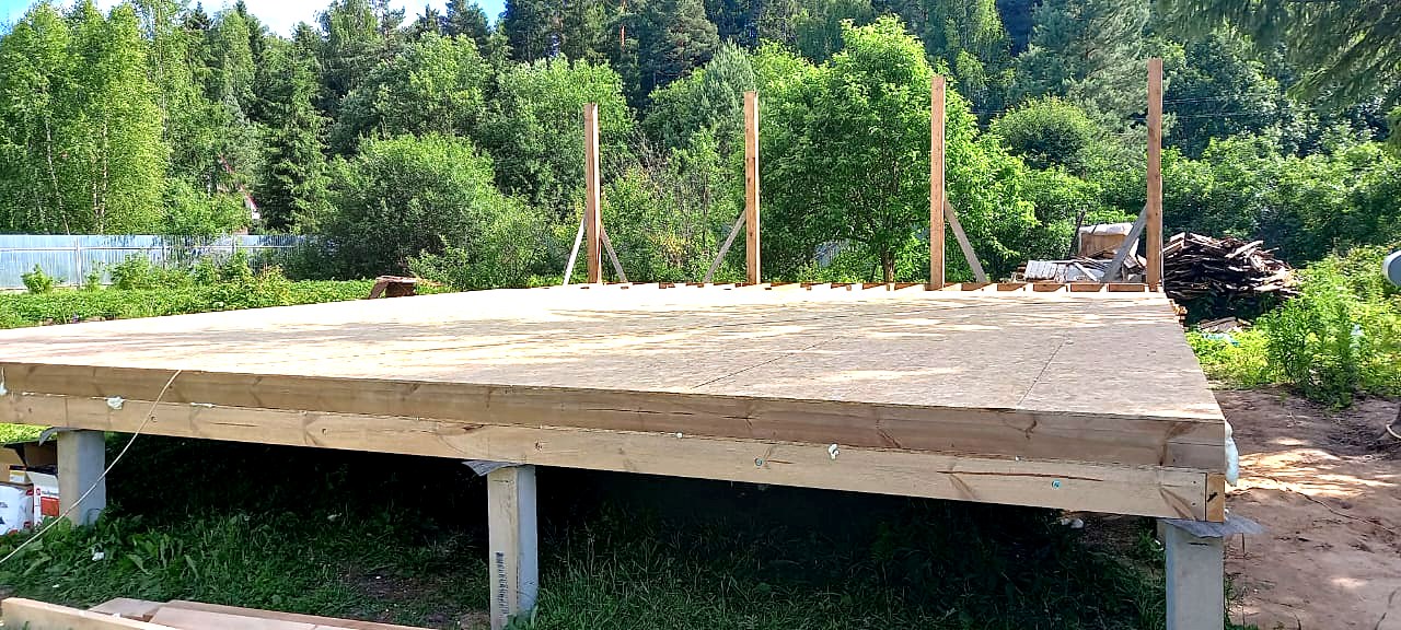 Haus 76 m² nach individuellem Projekt, Dorf Byakovo: SIP-Boden auf Höhe 0