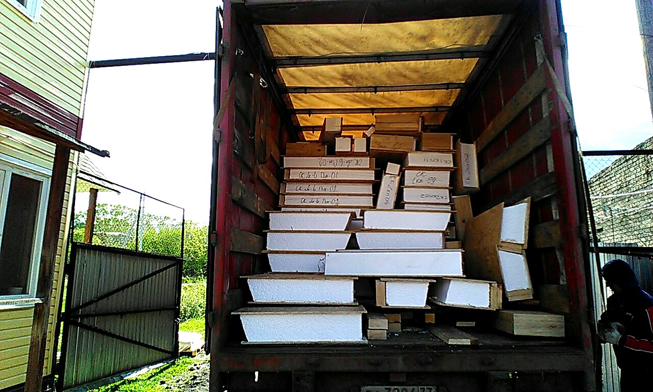 Özel projeye göre ev, Ushaki köyü: ev kitinin teslimi