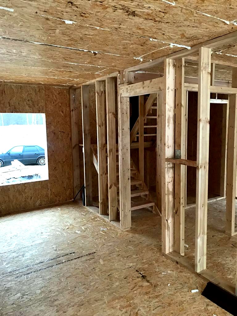 Haus nach Projekt „Awdeewo“, Siedlung Berezovka: Innenwände