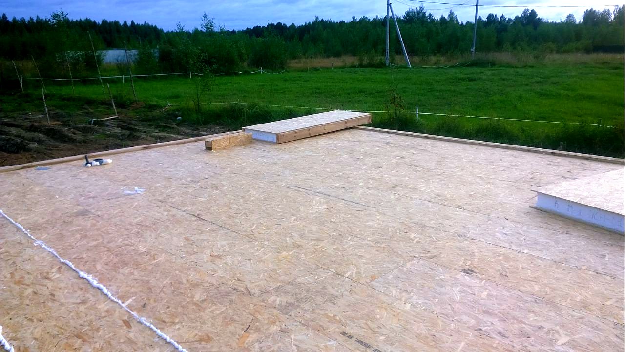 Haus nach Projekt „Dilischans“, Siedlung Iskra Oktyabrya: SIP-Boden auf Höhe 0