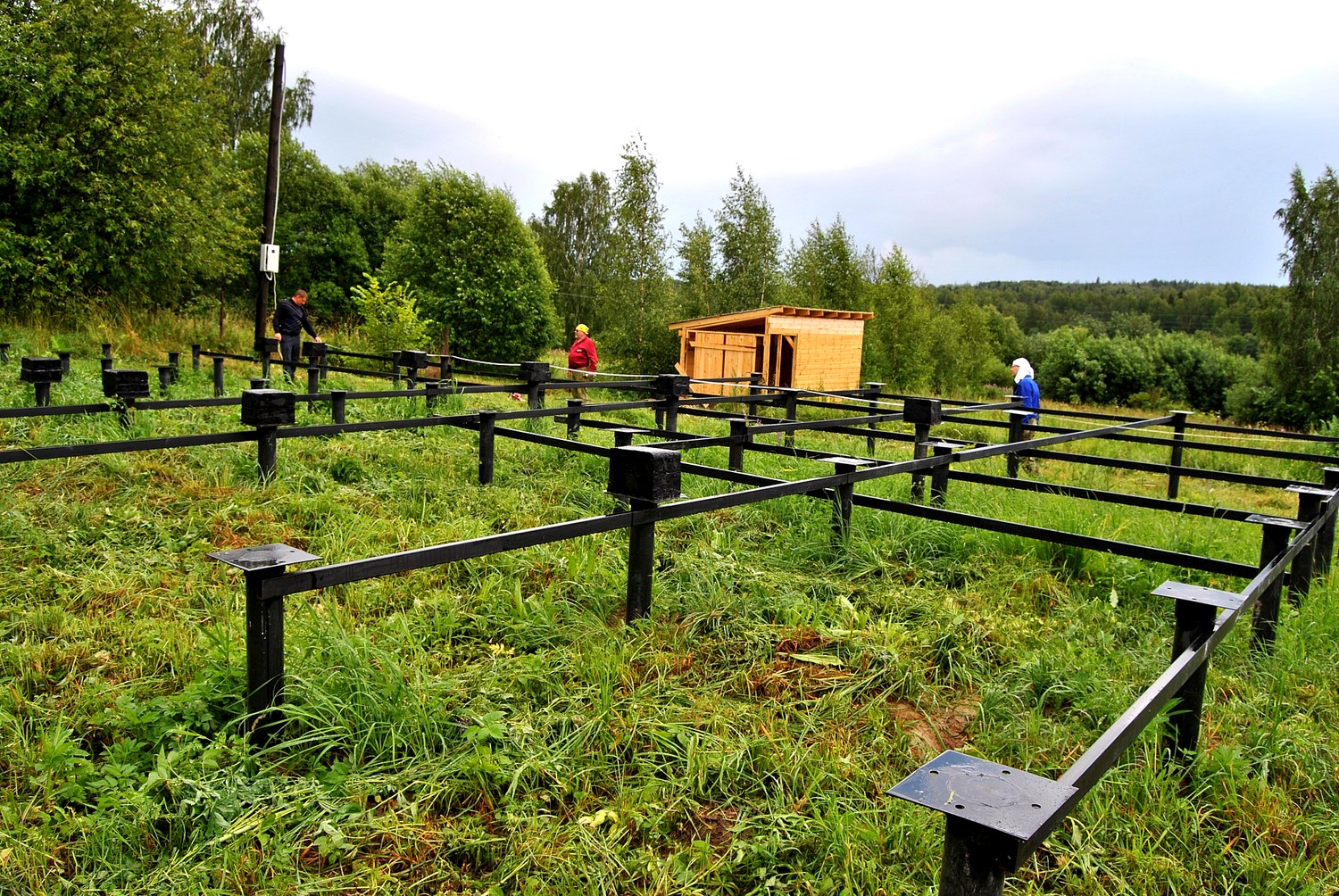 House based on the “Magnoliya” design, Vladimir Region: foundation and sill strapping