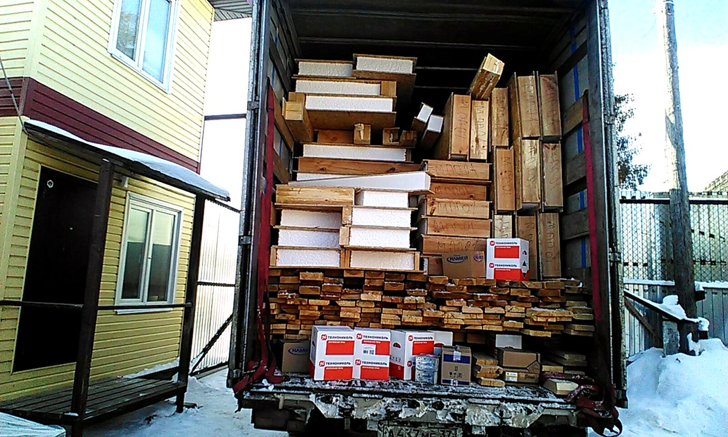 House, “Chalet-100 2150” design, Ivanovo Region: house kit delivery