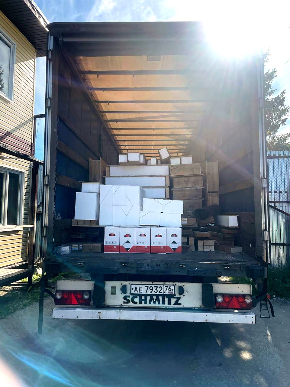 Haus nach individuellem Projekt, Region Jaroslawl: Lieferung des Hausbausatzes