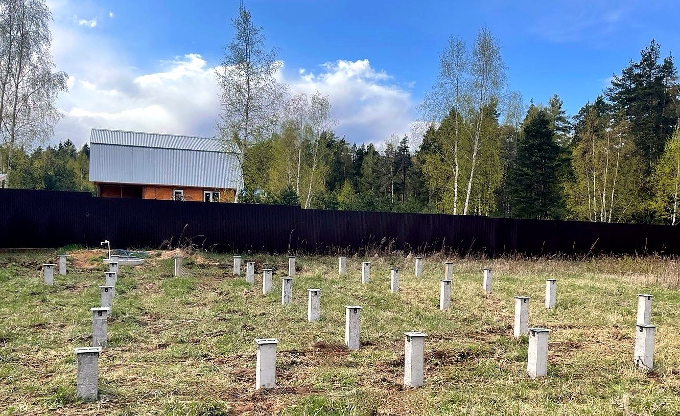 Haus nach Projekt „Randevu - E2.8“, Gebiet Moskau: Fundament und Grundrahmen