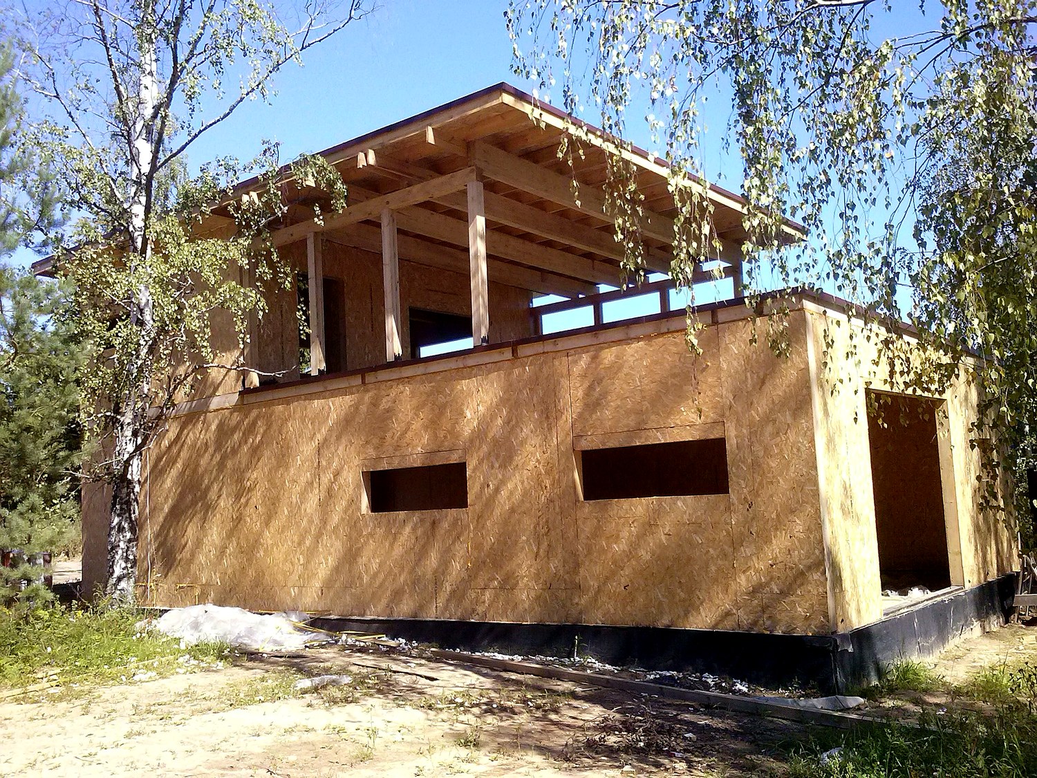 Garage nach Projekt „Garage“, Gebiet Kostroma: Wandmontage
