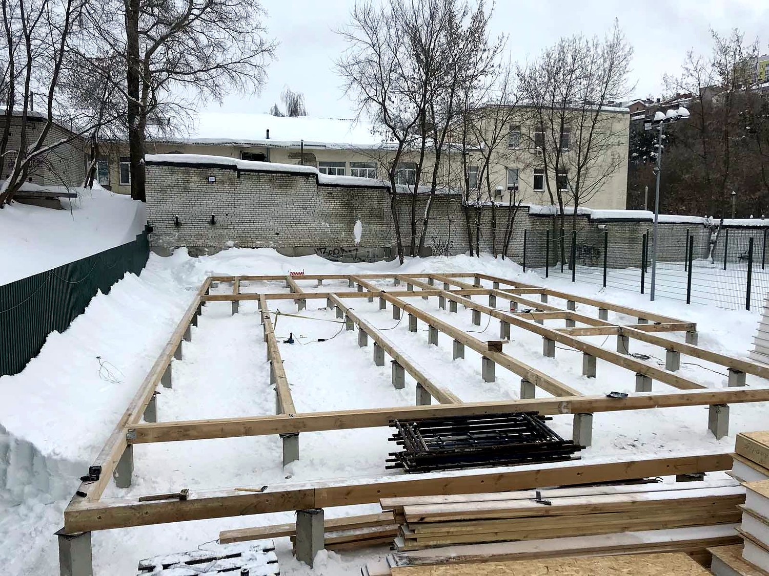 Haus 263 m² nach individuellem Projekt, Nizhniy Novgorod: Fundament und Grundrahmen