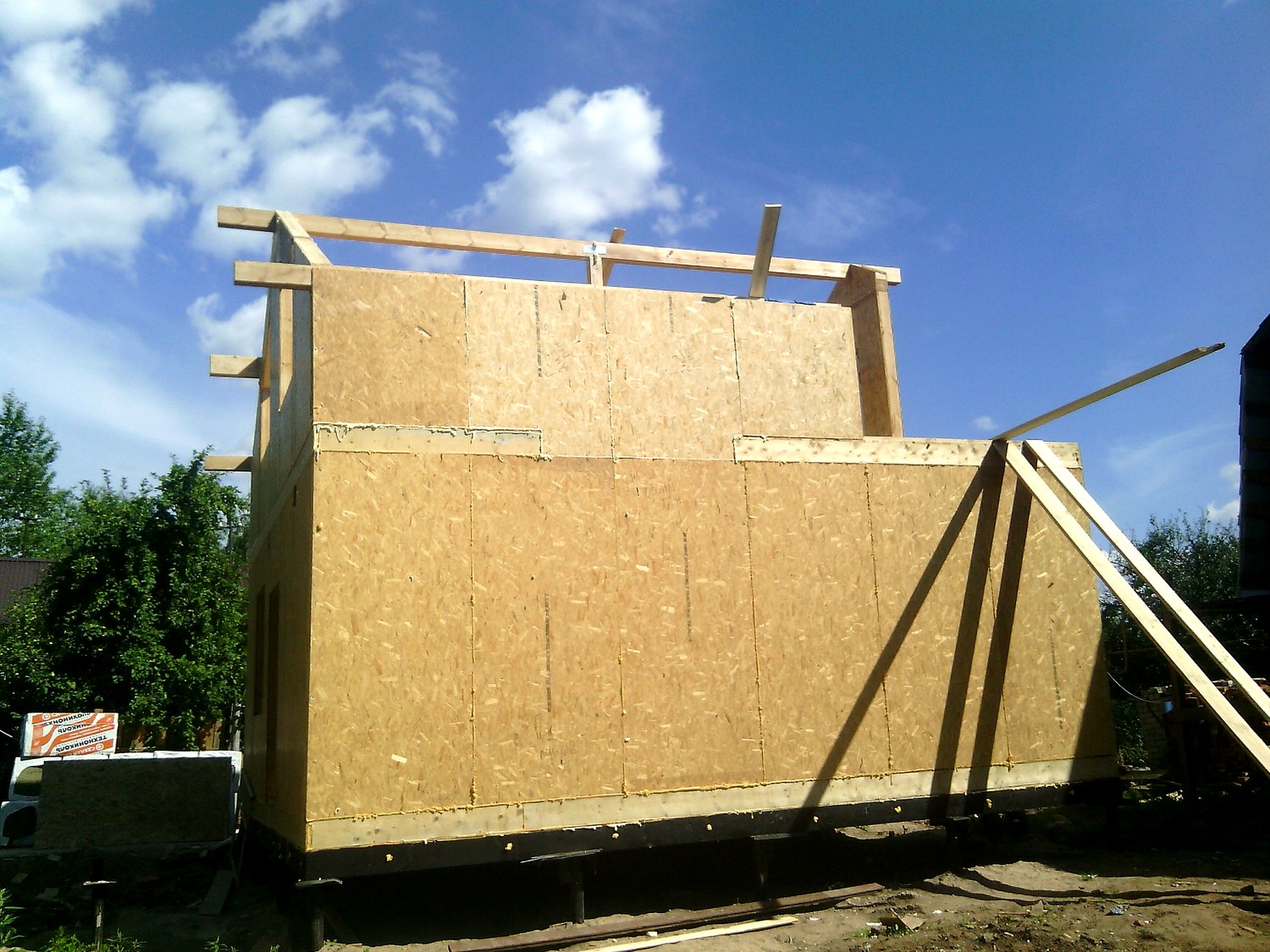 Haus nach Projekt „Metschta pl.4“, Ivanovo: Wandmontage