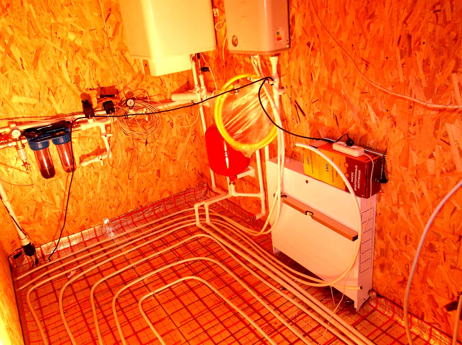 Haus, Projekt „Jantar mini“, Dorf Kuzmishchi: Innenarbeiten