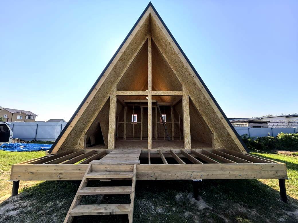 Haus nach Projekt „A-Frame Altai“, Gebiet Moskau