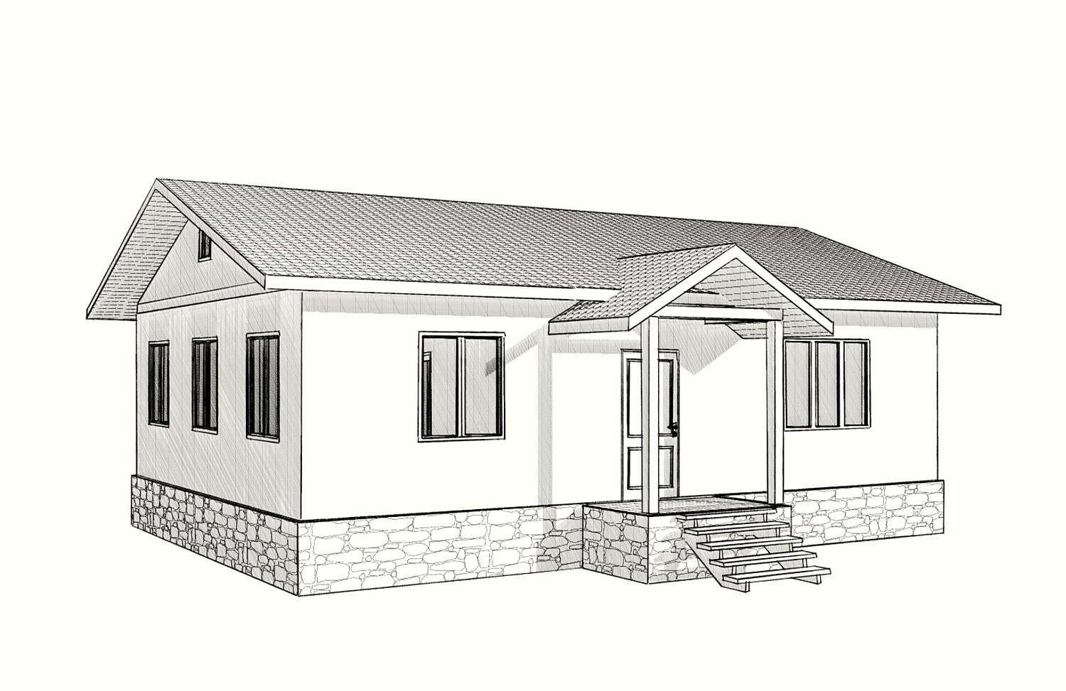 Haus 80 m² nach individuellem Projekt, Dorf Podvyaznovskiy