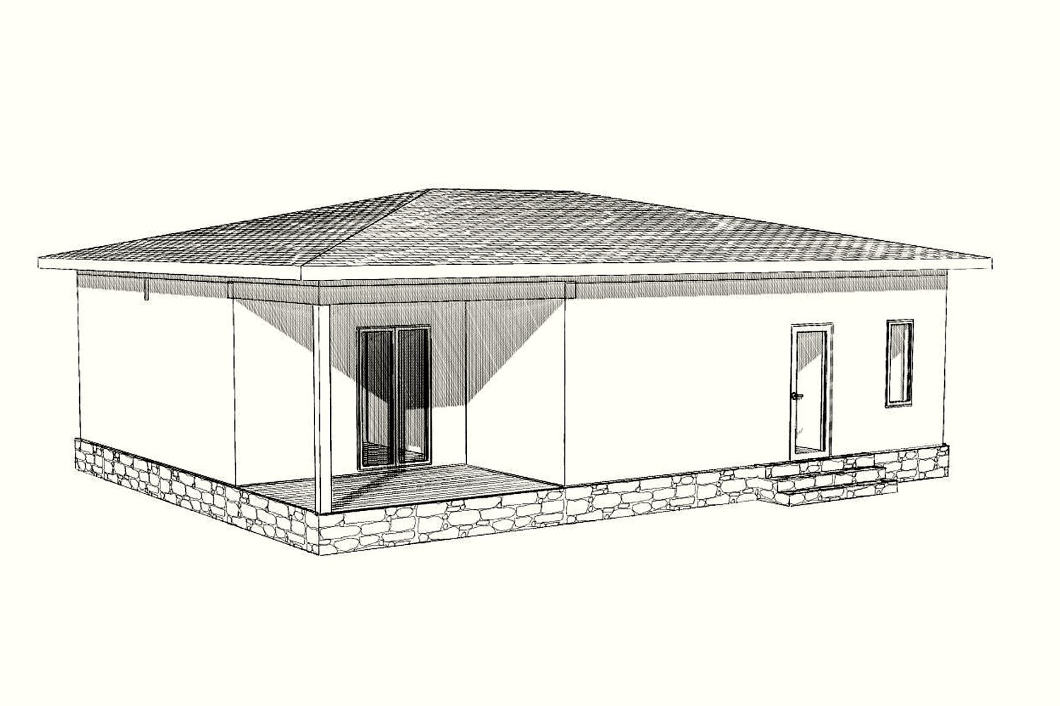 Haus 91 m², individuelles Projekt, SNT „Rasdole“