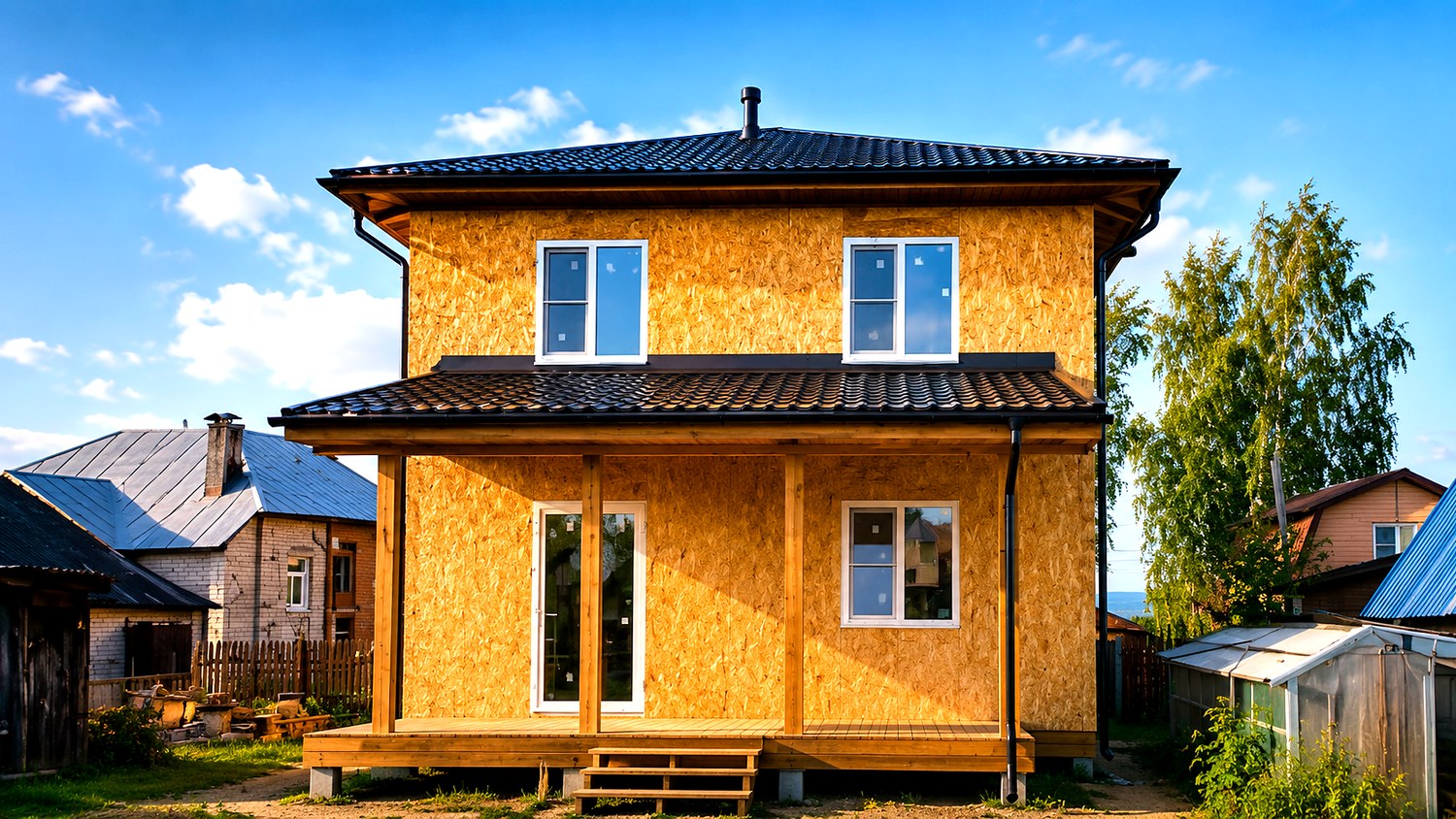 Haus nach individuellem Projekt, Dorf Kamenki