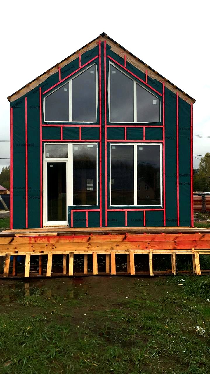 “Barnhouse Otrazhenie” projesine göre 75 m² ev, Beloostrov kasabası