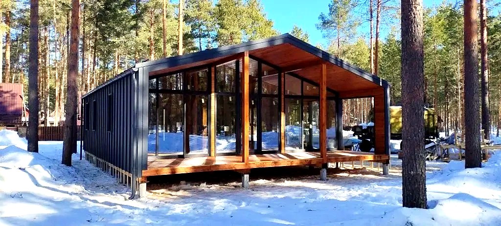 Haus nach Projekt „Barnhouse 76.3“, Dorf Chernyshovo