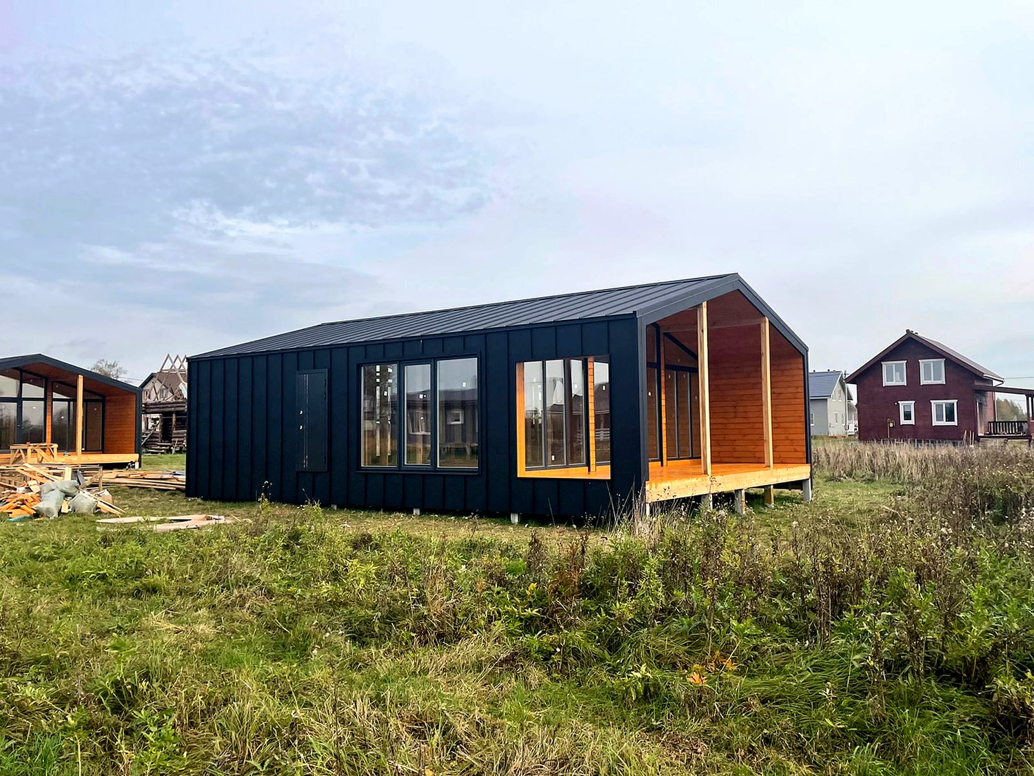 “Barnhouse 76.1” projesine göre ev, Strelnikovo köyü