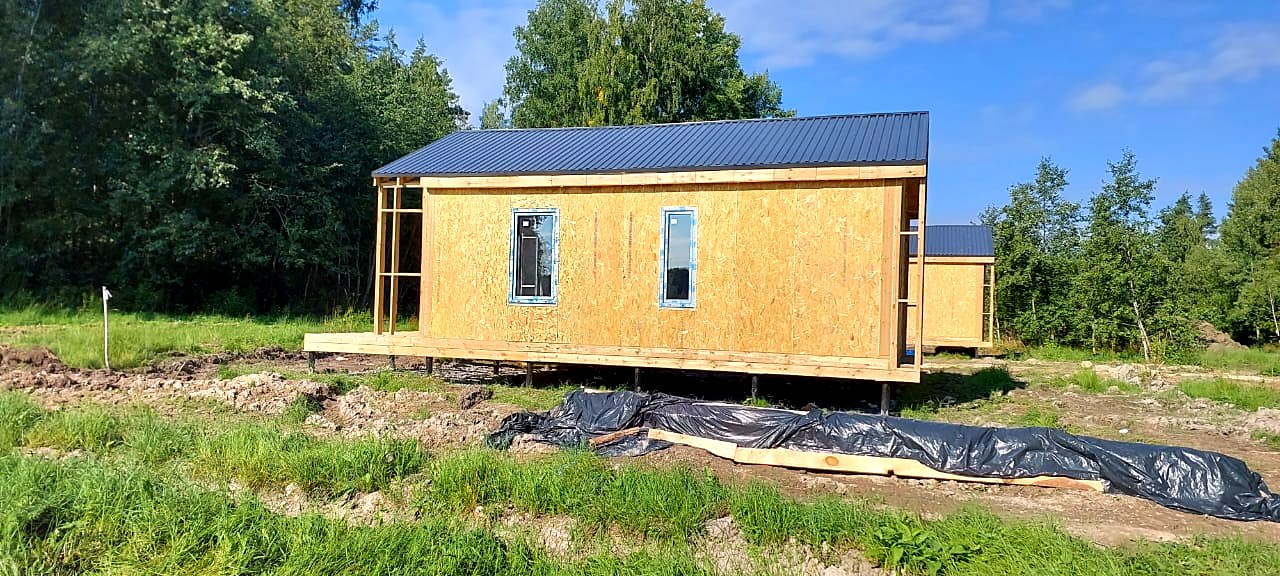 Özel projeye göre 53,5 m² ev, Leningrad bölgesi