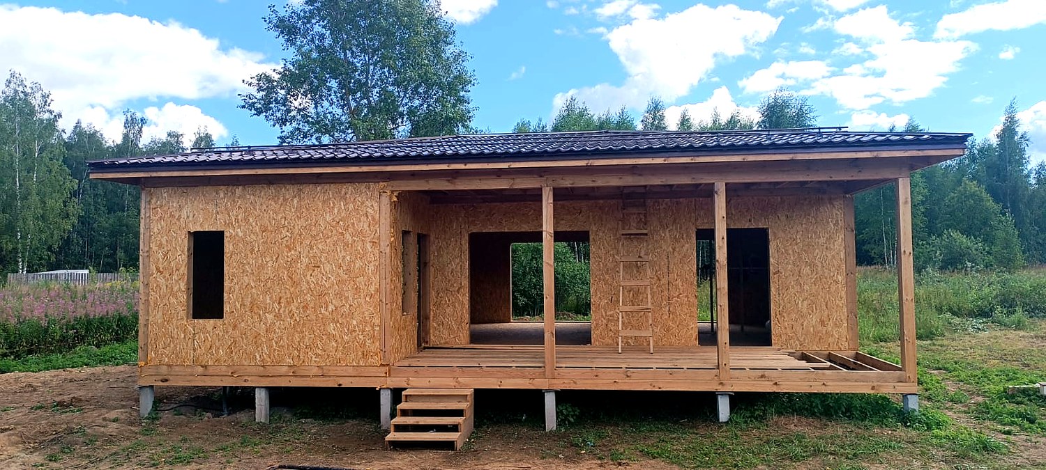 Haus mit 102 m² nach dem Projekt „Randevu - E2.8“, Dorf Ankudinovo