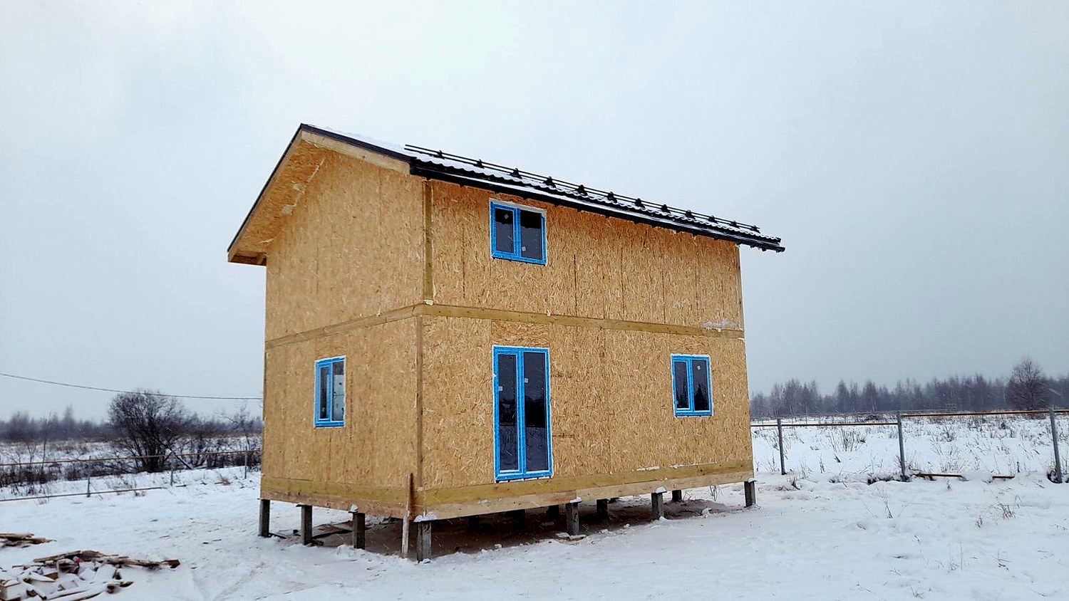 “Ermak” projesine göre 103 m² ev, Zaluzhe köyü