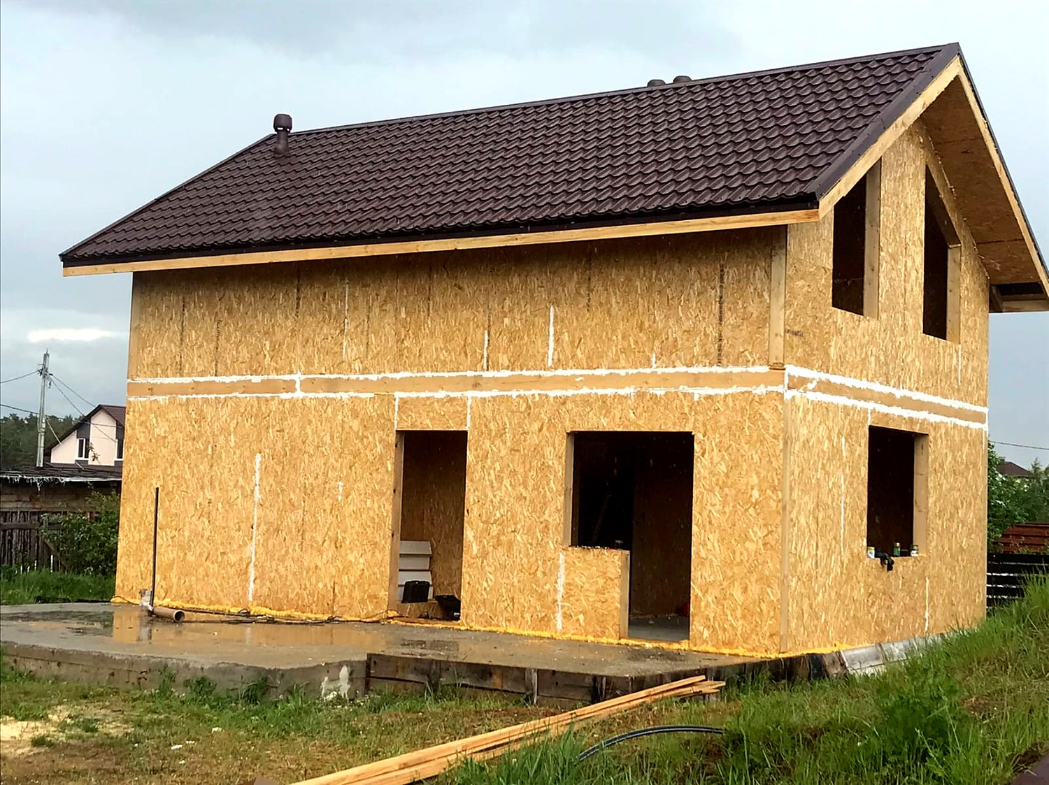 Haus mit 123,6 m² nach dem Projekt „Dorofejewo“, Dorf Afanasovo