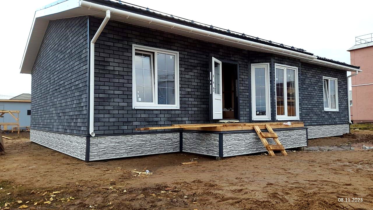 Haus mit 143 m² nach dem Projekt „Wuokatti“, Gebiet Kostroma